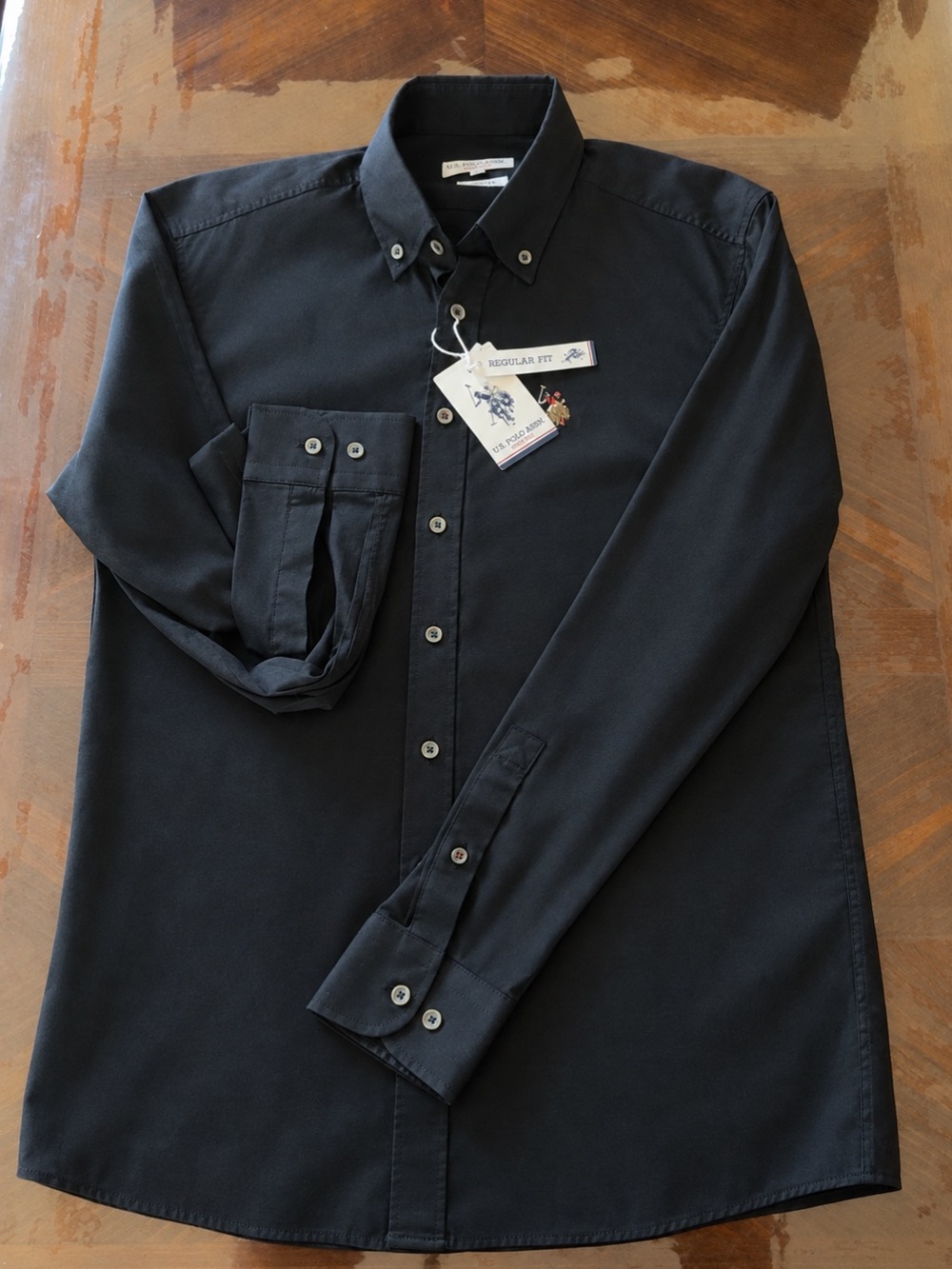 U.S. Polo Assn. Black Button-Down Dress Shirt